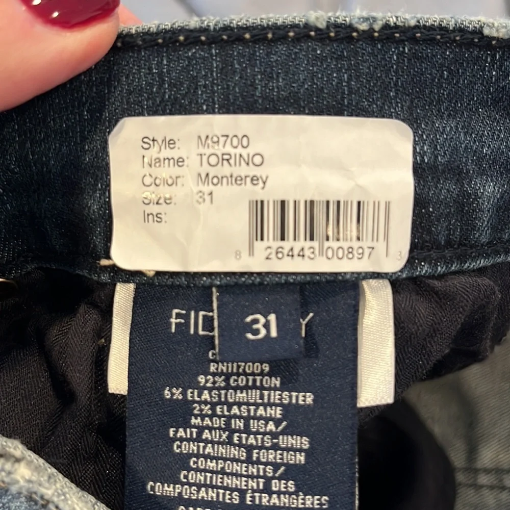 FIDELITY Men’s Torino Monterey Distressed Stretch Jeans NWOT SZ 31 - Picture 11 of 11